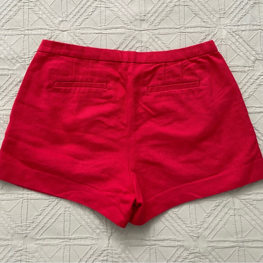 J. Crew High Waist Shorts in Vibrant Red - Picture 3 of 9